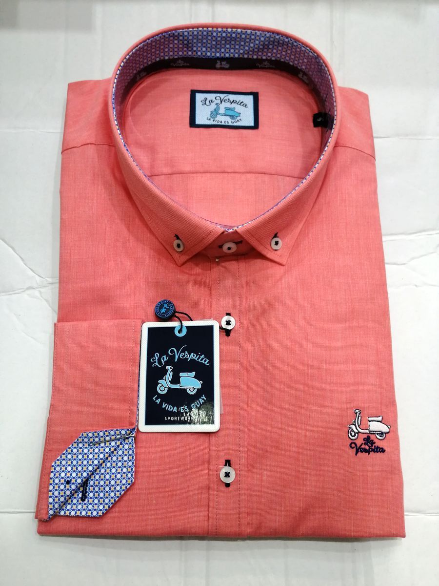 Camisa La Vespita 4640 blanca para hombre