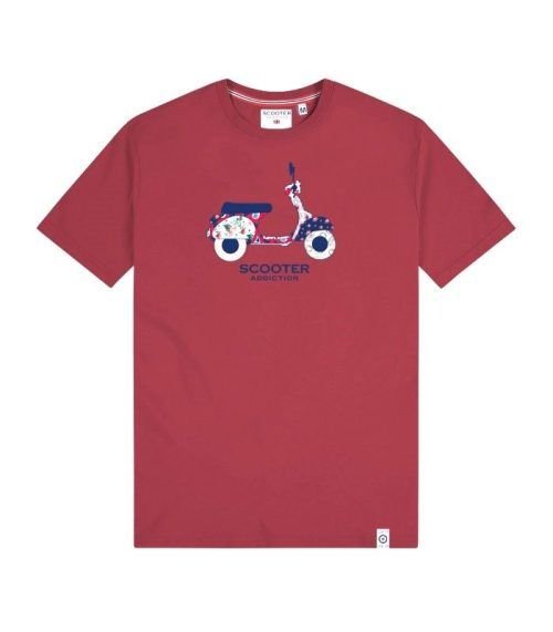 camiseta motoflower rojo 2