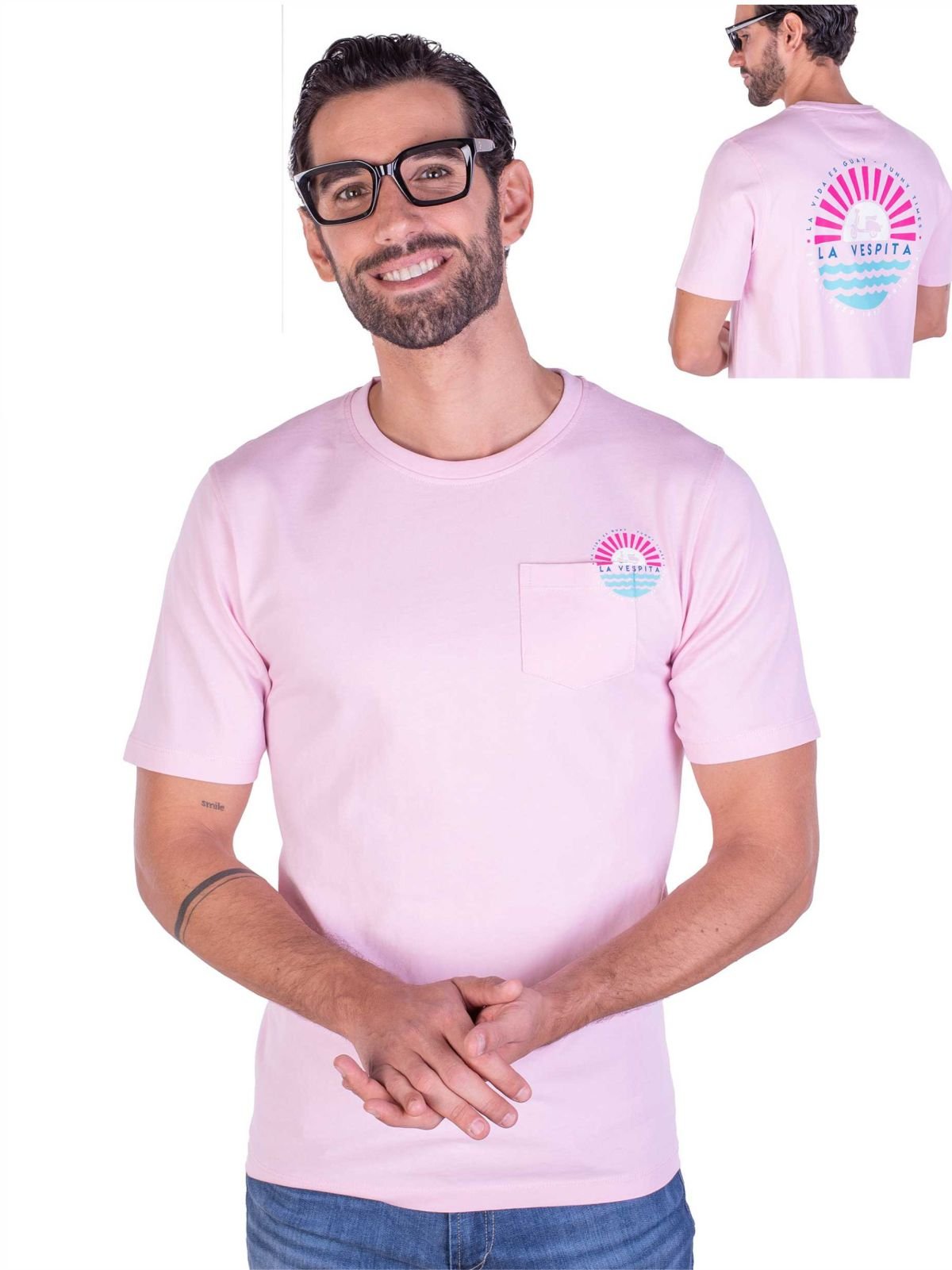 camiseta la vespita rosa