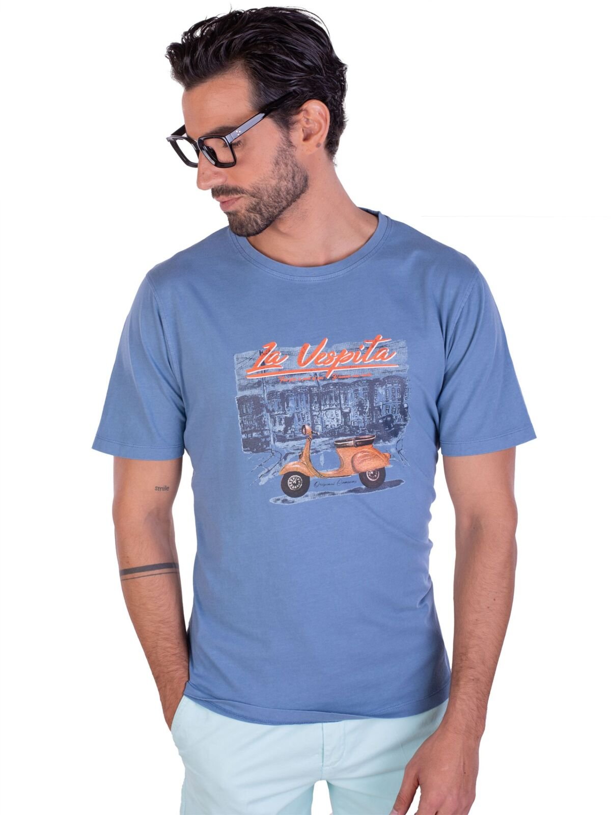 CAMISETA LA VESPITA AZUL