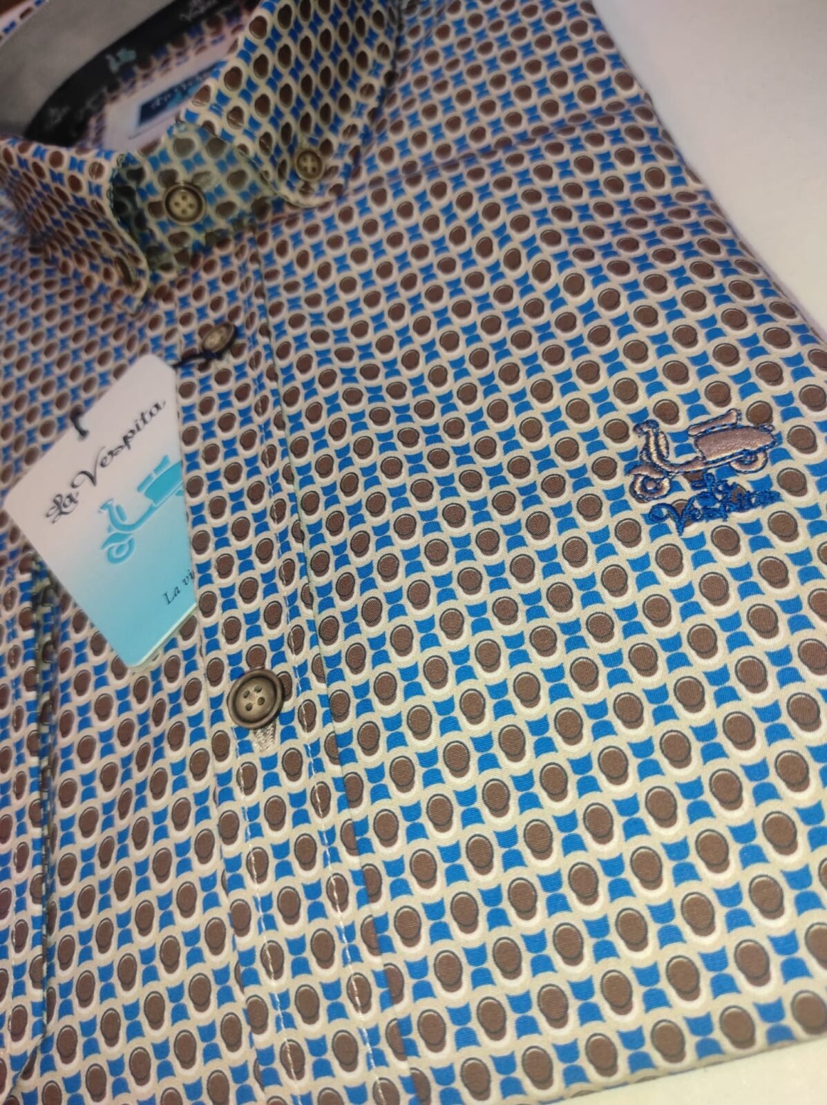 CAMISA LA VESPITA ESTAMPADA 6093