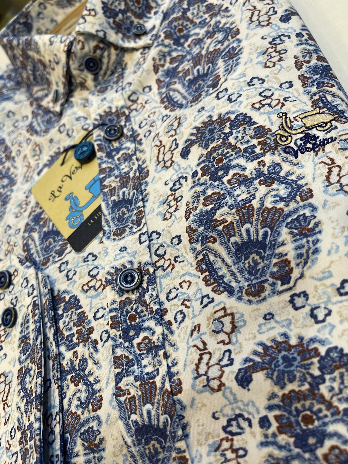 CAMISA LA VESPITA ESTAMPADA 5938