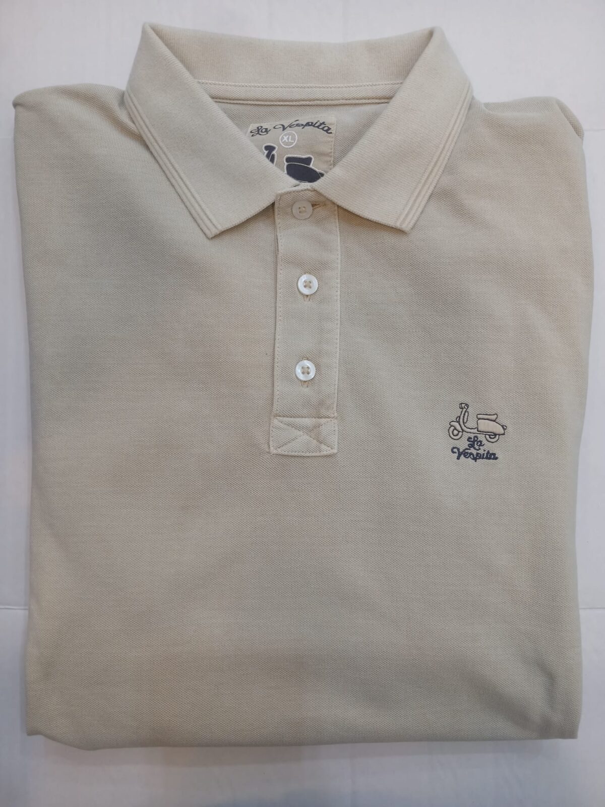 POLO LA VESPITA LAVADO BEIGE