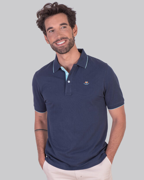 polo algodon manga corta para hombre