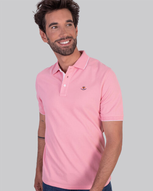 serie 10866 polo basico algodon manga corta