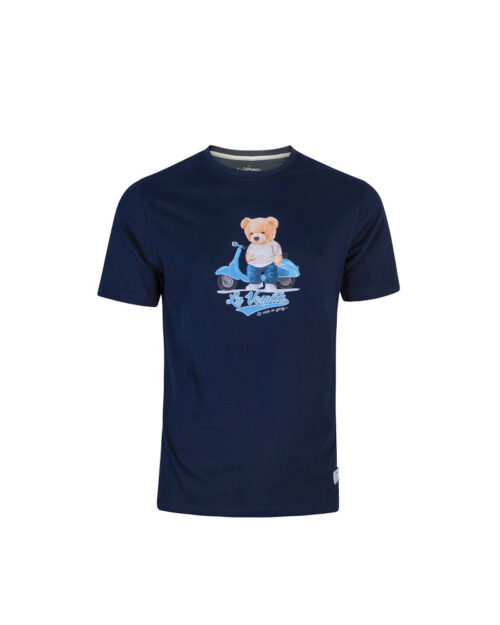 serie 50946 camiseta cuello caja la vespita color 11 azul marino 100alg