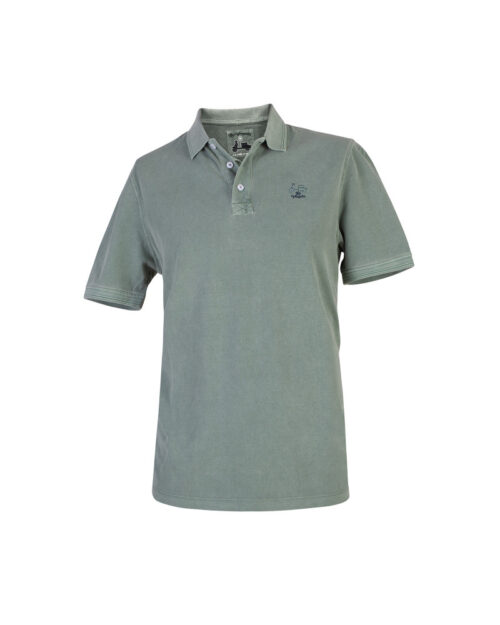 serie 50966 polo liso alg lavado la vespita color 5 kaky 100alg
