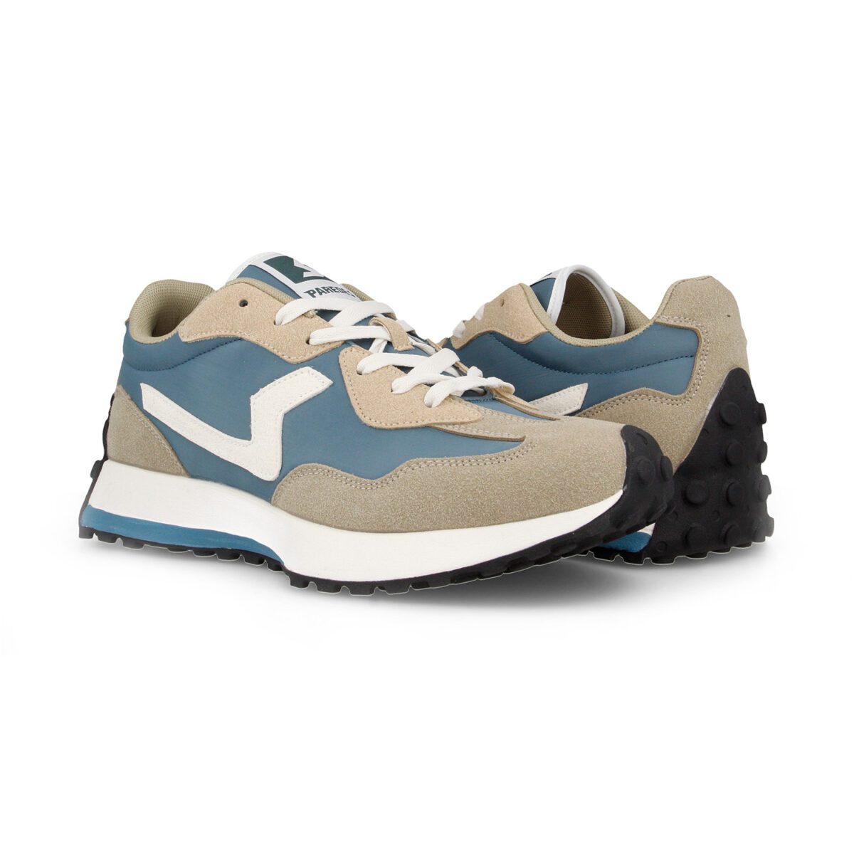 zapatillas PAREDES casual hombre berzosa beige turquesa (1)