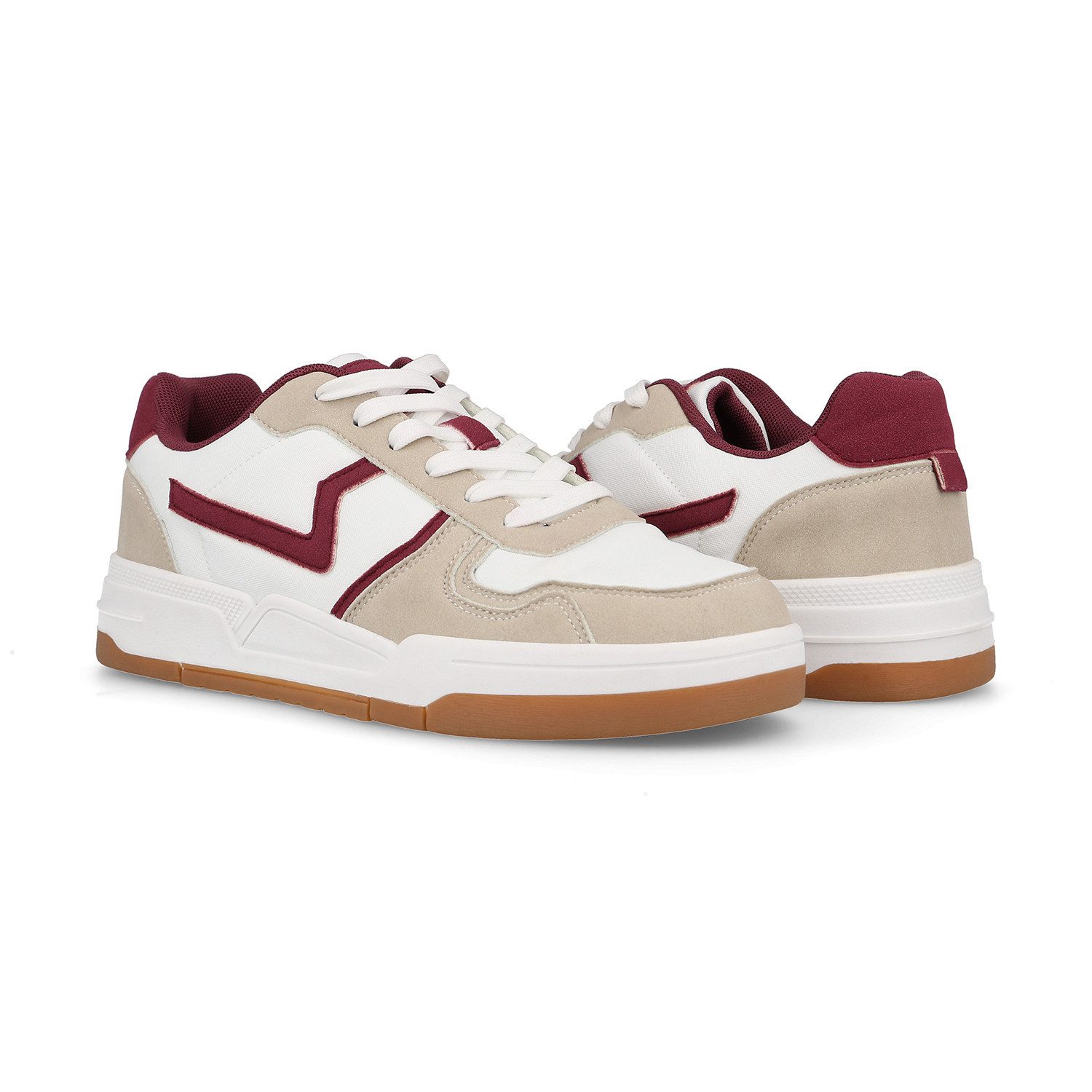 zapatillas PAREDES casual hombre guinate burdeos (1)
