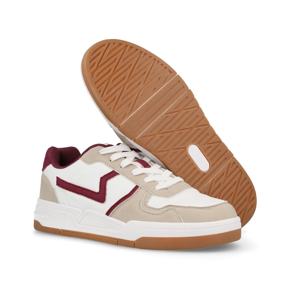 zapatillas PAREDES casual hombre guinate burdeos (2)