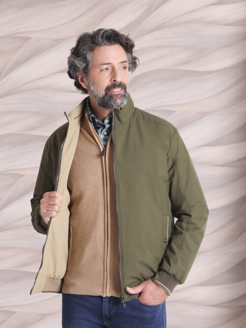 CHAQUETA ROBERTO BASSI REVERSIBLE