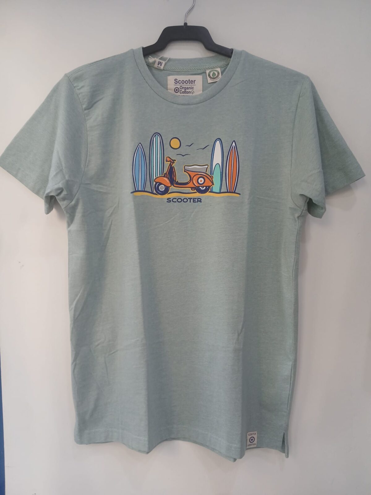camiseta scooter sunboard turquesa