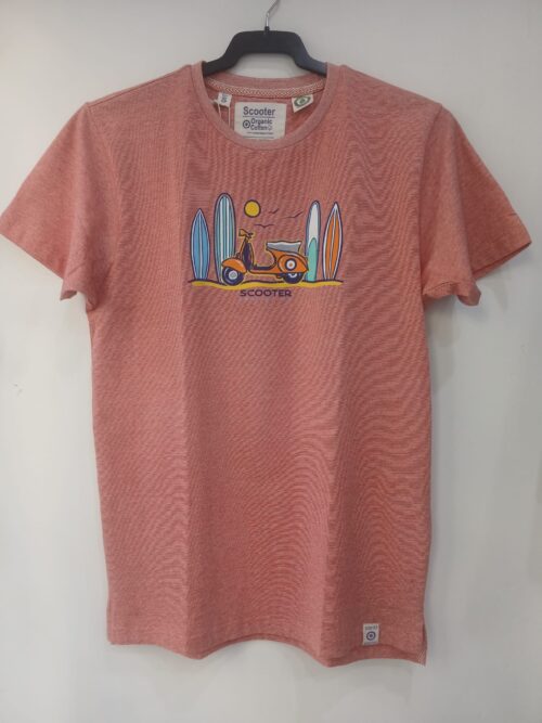camiseta scooter sunboard roja