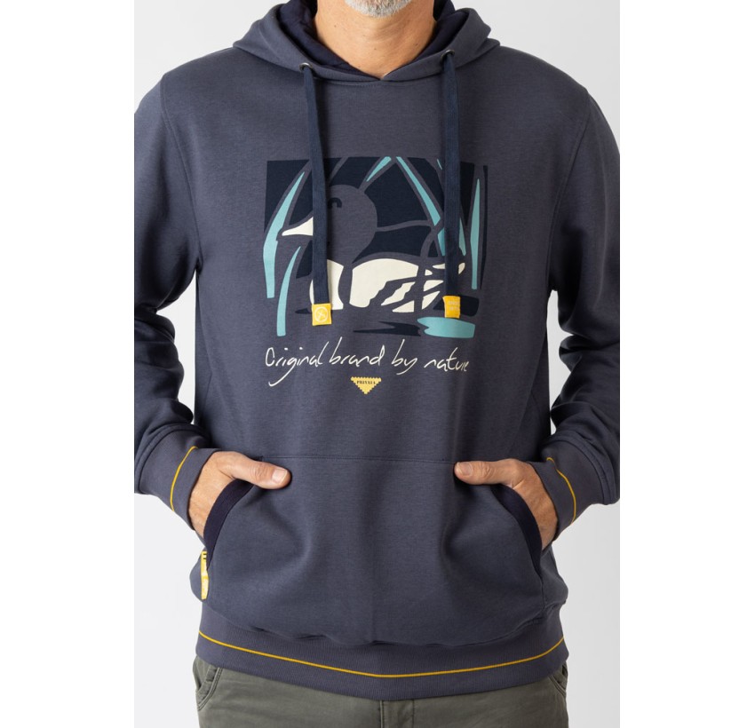 SUDADERA PRIVATA PATO AZUL 2739