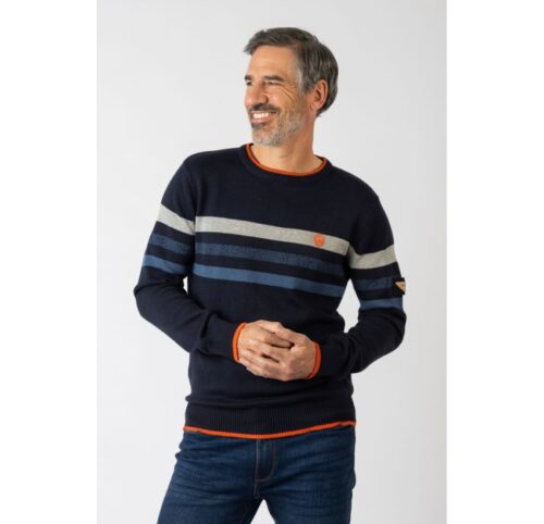 jersey privata punto azul y gris 2836