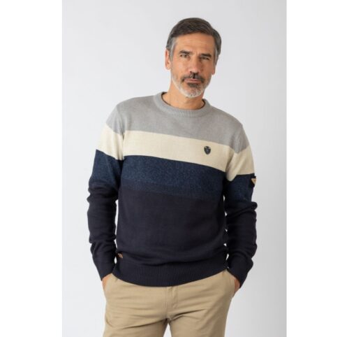 JERSEY PRIVATA punto AZUL GRIS BEIGE 2844