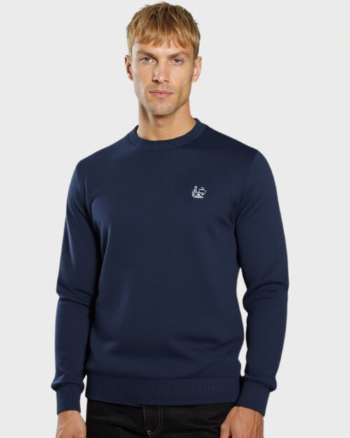 serie 51047 sueter cuello caja basico algodon color 6 azul marino