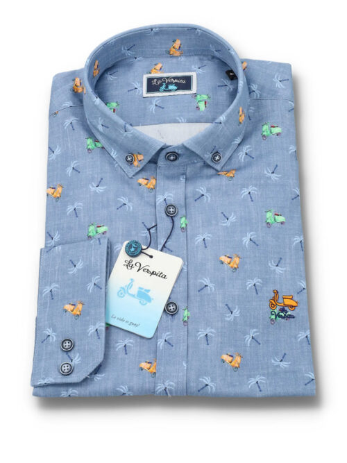 camisa la vespita motitos 6550