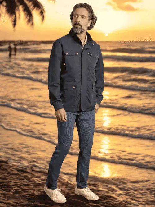 CHAQUETA ENTRETIEMPO ROBERTO BASI MARINO