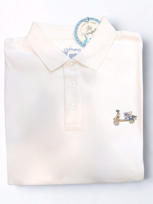 La Vespita Polo Estampado 51112 Blanco