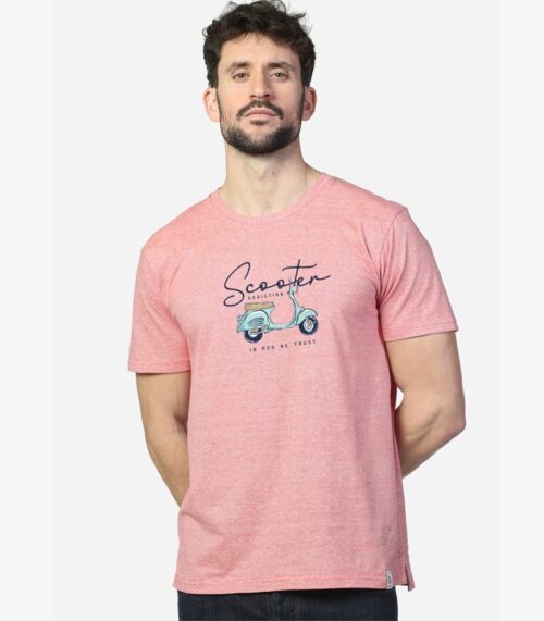 camiseta orgánica above rojo scooter