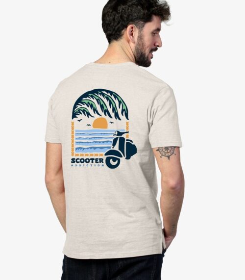 camiseta orgánica window beige scooter