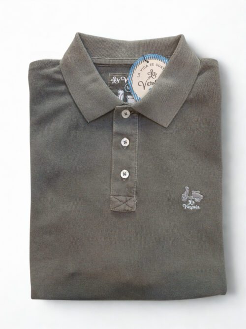 La Vespita Polo Lavado 51109 Gris