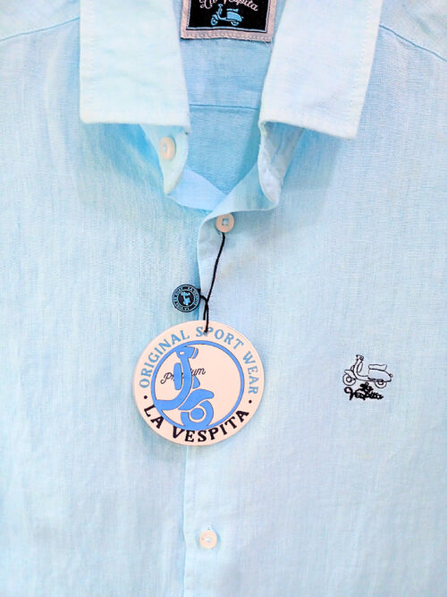 serie 6583 camisa la vespita lino patron