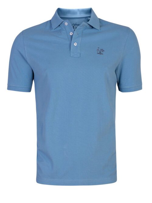 serie 51106 polo la vespita algodon granito basico color 9 azul medio 100 algodon resultado resultado