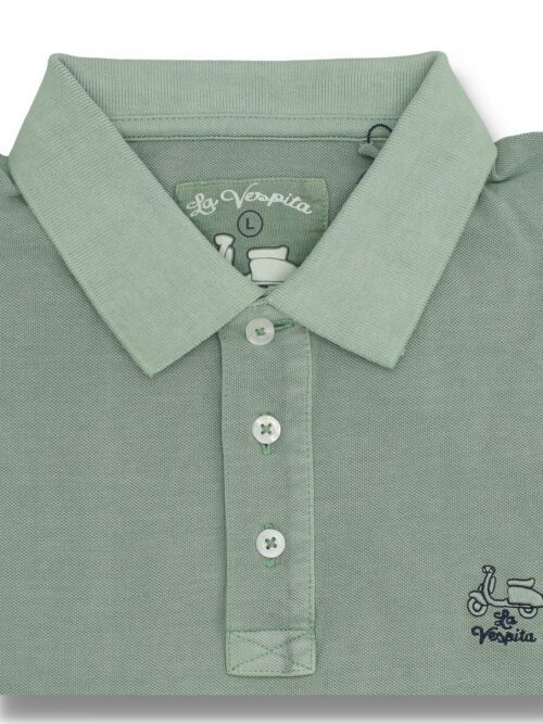 serie 51109 polo la vespita algodon lavado granito color 7 verde 100 algodon (1) resultado resultado