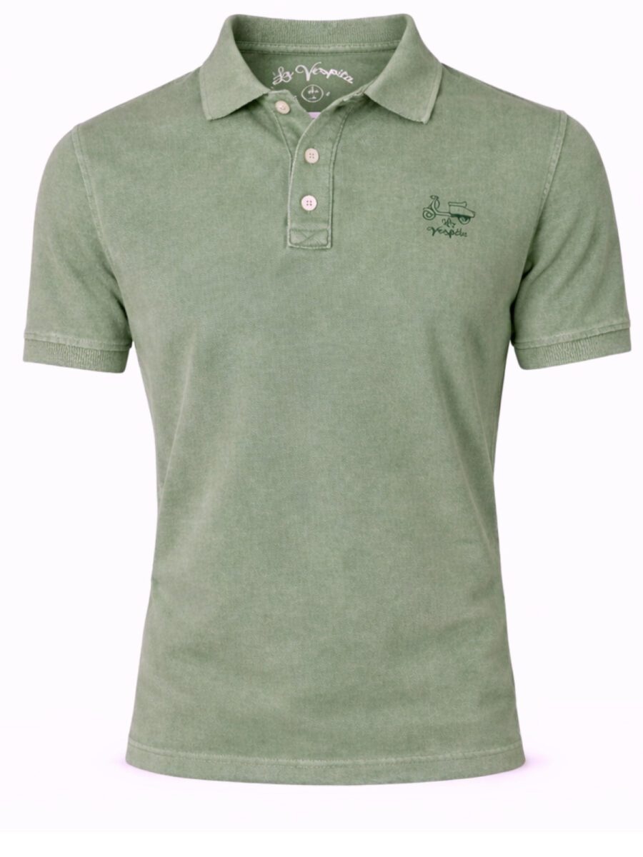 serie 51109 polo la vespita algodon lavado granito color 7 verde 100 algodon resultado resultado