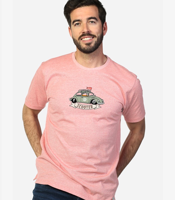 camiseta orgánica hippie car scooter (1)