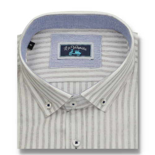 serie 56525 camisa la vespita rayas algodon patron semientallado cuello 305 100 algodon color 1 (1)
