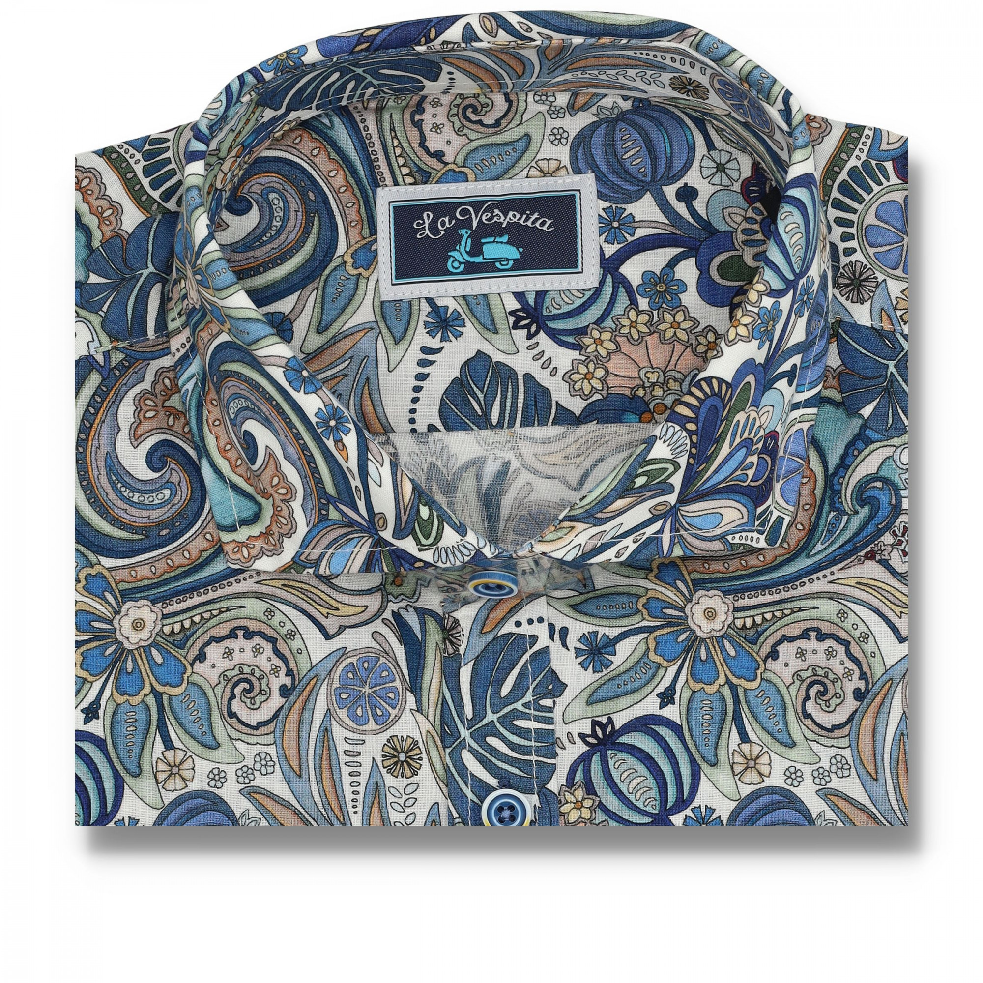 serie 56546 camisa la vespita estampada algodon patron semientallado cuello 370 100 algodon color unico (1)