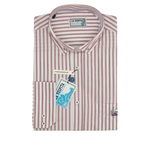 serie 36676 camisa la vespita rayas patron regular con bolsillo color 1 cuello 305 100 alg